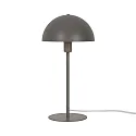 table lamp ELLEN 20 half round, with switch, with lamp socket E14 IP20, light brown, mat 