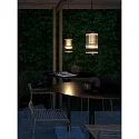 Nordlux Outdoor Design-Pendelleuchte COUPAR , IP33, E27, Aluminium / gerippter PVC-Diffusor, schwarz