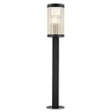 Nordlux Outdoor Design-Stehleuchte COUPAR, IP54, 80cm, E27, ohne Erdstück, Aluminium / gerippter PVC-Diffusor, schwarz