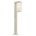 Outdoor Design-Stehleuchte COUPAR, IP54, 80cm, E27, ohne Erdstück, Aluminium / gerippter PVC-Diffusor, sand
