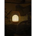 Nordlux Outdoor LED-Akku-Leuchte JIM TO-GO , IP54, Gitter-Schirm, 3W 2700K 300lm, 3-stufige MoodmakerTM Dimmung, USB, orange / opal