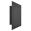 outdoor wall luminaire NICO SQUARE 22 up / down, square GU10 IP54, black dimmable
