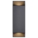 outdoor wall luminaire NICO SQUARE 22 up / down, square GU10 IP54, black dimmable