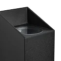 outdoor wall luminaire NICO SQUARE 22 up / down, square GU10 IP54, black dimmable