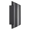 outdoor wall luminaire NICO ROUND 22 up / down, cylindrical GU10 IP54, black dimmable