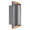 Außenwand-Strahler NICO ROUND 22, zylindrisch, IP54, Up/Down, 2x GU10, Aluminium / Glas, anthrazit