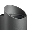 Nordlux outdoor wall luminaire NICO ROUND 22 up / down, cylindrical GU10 IP54, anthracite dimmable