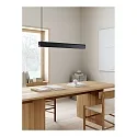 design for the people by Nordlux LED Pendelleuchte BEAU 100, 360°, S14S, 15W, 2700K 1500lm, IP20, dimmbar, schwarz