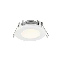 Nordlux LED Einbaustrahler LEONIS, 1er Set, 110°, 4,5W, 2700K, 345lm, IP65, weiß