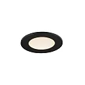 LED Einbaustrahler LEONIS, 1er Set, 110°, 4,5W, 2700K, 345lm, IP65, schwarz