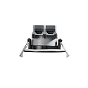 Nordlux LED Einbaustrahler FREMONT, 3er Set, 36°, 4,5W, 4000K, 380lm, IP65, dimmmbar, schwarz