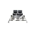 Nordlux LED Einbaustrahler FREMONT, 3er Set, 36°, 4,5W, 4000K, 380lm, IP65, dimmmbar, Stahl gebürstet