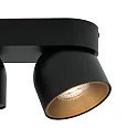 Deckenstrahler PITCHER, 2-flammig, 2x GU10, IP20, dimmbar, schwarz