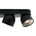 ceiling luminaire PITCHER 4 flames GU10 IP20, black dimmable