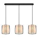 pendant luminaire CARDINE 3 flames E27 IP20, white matt dimmable