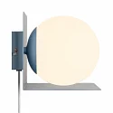Nordlux Wandleuchte LILIBETH, IP20, E14, mit Ablage, Kugel-Diffusor opal, abnehmbares Steckerkabel mit Schnurschalter, blau