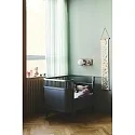 Nordlux Wandleuchte LILIBETH, IP20, E14, mit Ablage, Kugel-Diffusor opal, abnehmbares Steckerkabel mit Schnurschalter, braun