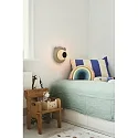 Nordlux Kinderzimmer-Wandleuchte BRUNA BEAR, IP20, E14 (exkl.), abnehmbares Steckerkabel mit Schnurschalter, braun / opalweiß