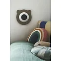 Nordlux Kinderzimmer-Wandleuchte BRUNA BEAR, IP20, E14 (exkl.), abnehmbares Steckerkabel mit Schnurschalter, braun / opalweiß