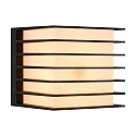 outdoor wall luminaire FLUCTUS 13 E27 IP44, black matt, white 
