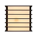 Nordlux outdoor wall luminaire FLUCTUS 13 E27 IP44, black matt, white 