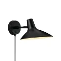 wall luminaire DARCI SHORT swivelling, rotatable E14 IP20, black 