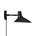 wall luminaire DARCI SHORT swivelling, rotatable E14 IP20, black 