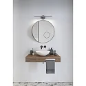 LED Wand-/Spiegelleuchte IP S13 40, 6,2W, 3000K, CRI>80, IP44, gebürsteter Stahl