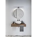 Nordlux LED Wand-/Spiegelleuchte IP S13 60, 7,2W, 3000K, CRI>80, IP44, gebürsteter Stahl