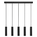 Pendelleuchte TILO, 5-flammig, GU10, IP20, schwarz