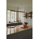 LED Pendelleuchte ILGAS, 47W, 3000K, 1800lm, IP20, dimmbar, dunkelbraun