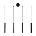Nordlux Pendelleuchte VICO, 4-flammig, 4x GU10, IP20, dimmbar, schwarz