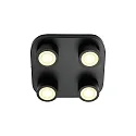 LED Deckenleuchte CLYDE, 4-flammig, 14W, IP20, dimmbar, schwarz