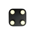 Nordlux ceiling luminaire CLYDE 4 flames IP20, black dimmable