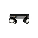 Nordlux ceiling luminaire CLYDE 4 flames IP20, black dimmable