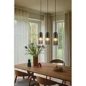 pendant luminaire MIELLA 3 flames E27 IP20, smoky colour dimmable