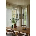 pendant luminaire MIELLA 3 flames E27 IP20, smoky colour dimmable