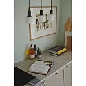 Nordlux pendant luminaire MILFORD MINI 3 flames E14 IP20, black dimmable