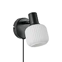 Nordlux Wandleuchte MILFORD MINI, E14, IP20, schwarz