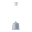 pendant luminaire GASTON direct, with lamp socket E27 IP20, blue, wood dimmable