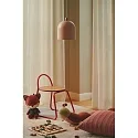 Nordlux pendant luminaire GASTON direct, with lamp socket E27 IP20, wood, dusty pink dimmable
