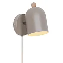Wandleuchte GASTON, E27, IP20, hellbraun