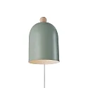 Nordlux wall luminaire GASTON adjustable, with lamp socket E27 IP20, green, wood 