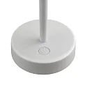 Nordlux LED-Akku Tischleuchte ELLEN TO-GO, IP44 IK02, 2.8W 3000K 300lm, 3-stufige MoodmakerTM Dimmung, mit IP-Ladestation, weiß