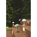 Nordlux LED-Akku Tischleuchte ELLEN TO-GO, IP44 IK02, 2.8W 3000K 300lm, 3-stufige MoodmakerTM Dimmung, mit IP-Ladestation, weiß