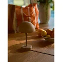 Nordlux battery table lamp ELLEN TO-GO without charger, with IP charging station IP44, brown, mat dimmable
