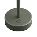 Nordlux battery table lamp ELLEN TO-GO without charger, with IP charging station IP44, mat, olive green dimmable