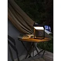 battery table lamp SAULIO IP44, black dimmable