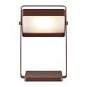 Nordlux Mobile LED Solar-Akkuleuchte SAULIO, IP44, 3.5W 3000K 200lm, 3-Step MOODMAKER™, Seeluft-beständig, Aluminium, braun