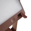 Nordlux Mobile LED Solar-Akkuleuchte SAULIO, IP44, 3.5W 3000K 200lm, 3-Step MOODMAKER™, Seeluft-beständig, Aluminium, braun